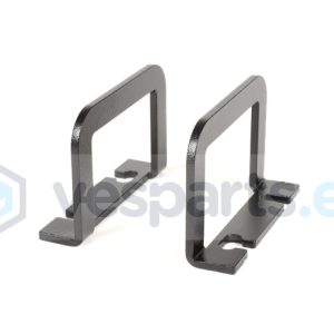 Soportes equipaje suelo central para Vespa recubrimiento en polvo, negro